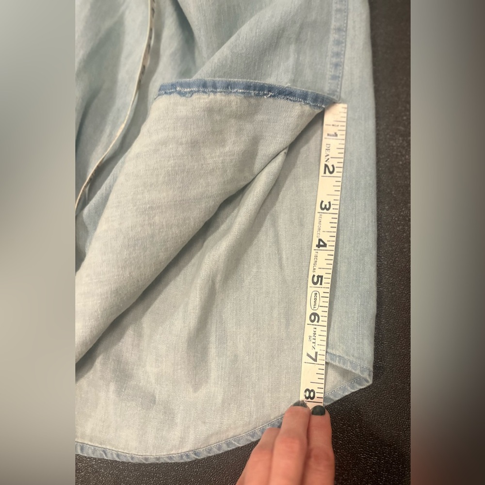 Austin Post Daybreak Denim Western Shirt Big Sky 100% Cotton Post Malone $198 - Picture 15 of 15